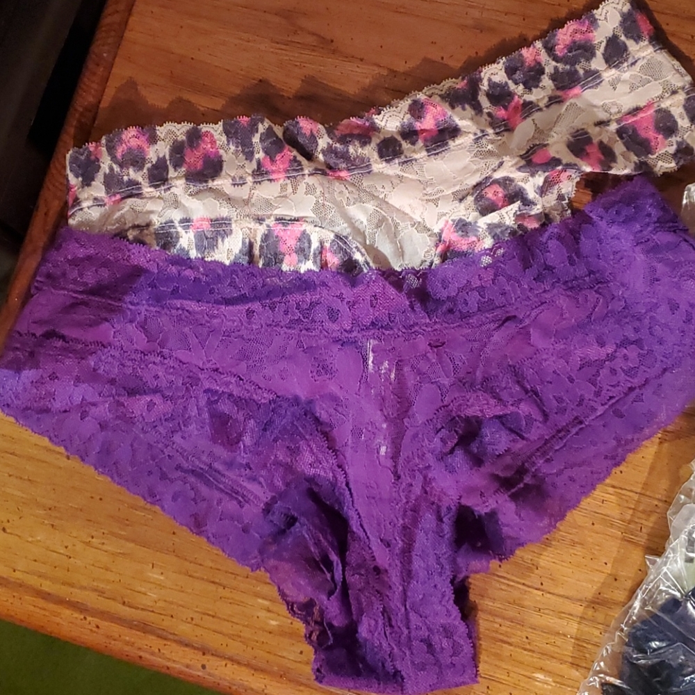8 pairs of Victoria secret lace cheeky panties